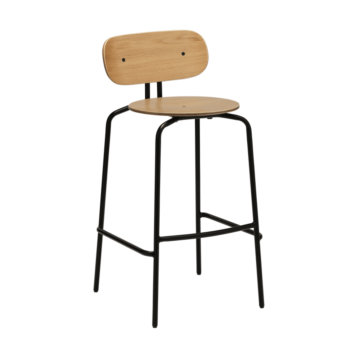 Curious σκαμπό μπαρ 75 εκ. - Oak-black - Umage