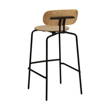 Curious σκαμπό μπαρ 75 εκ. - Oak-black - Umage