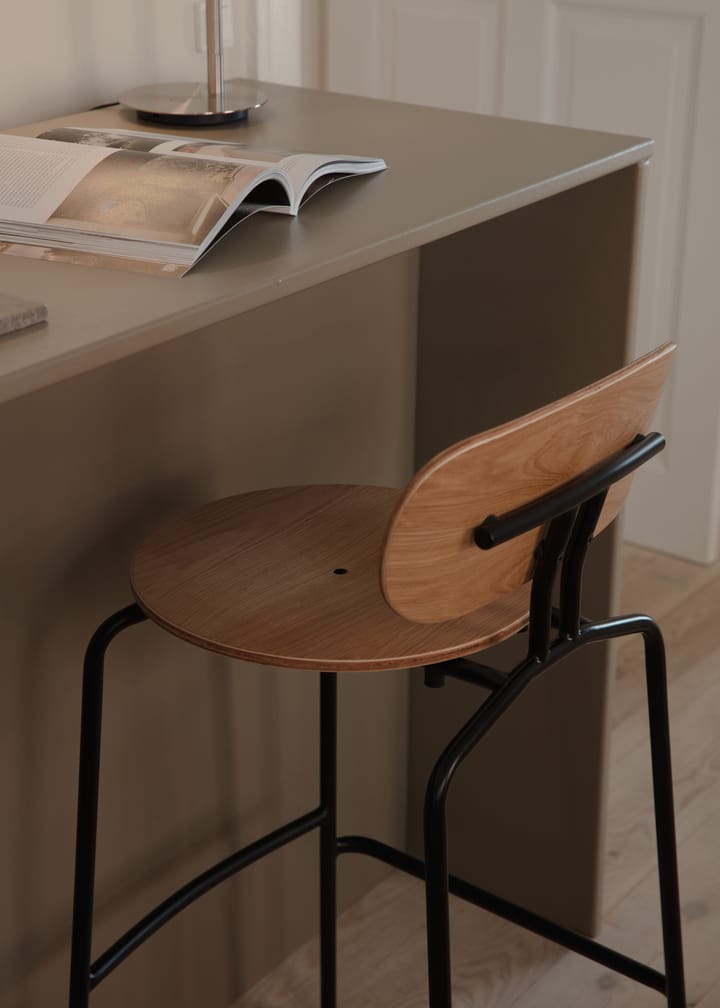 Curious σκαμπό μπαρ 75 εκ., Oak-black Umage