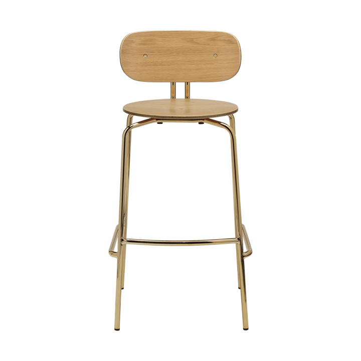 Curious σκαμπό μπαρ 75 εκ. - Oak-brass - Umage