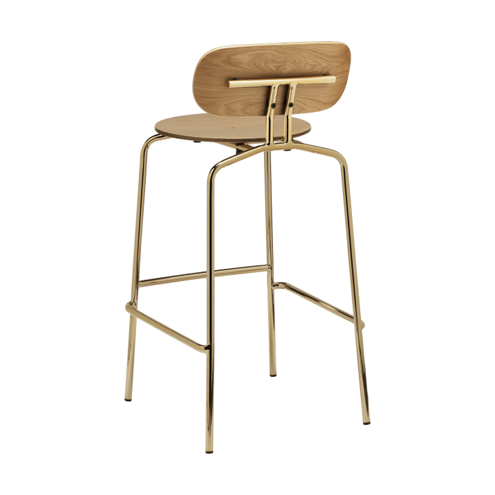 Curious σκαμπό μπαρ 75 εκ., Oak-brass Umage
