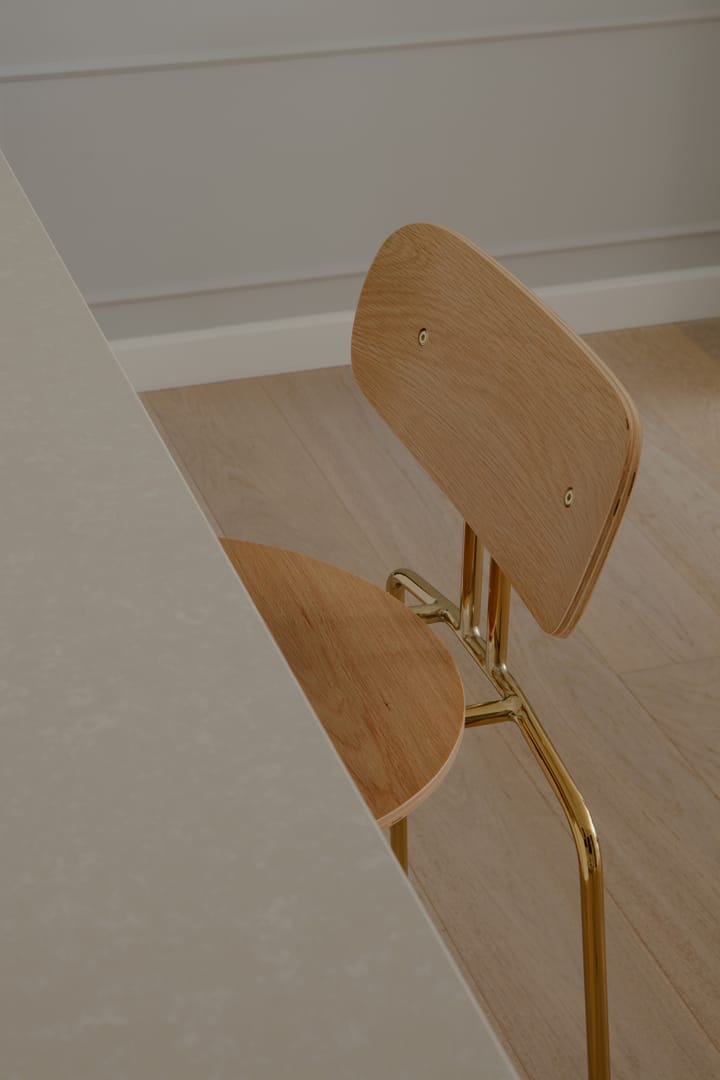 Curious σκαμπό μπαρ 75 εκ., Oak-brass Umage