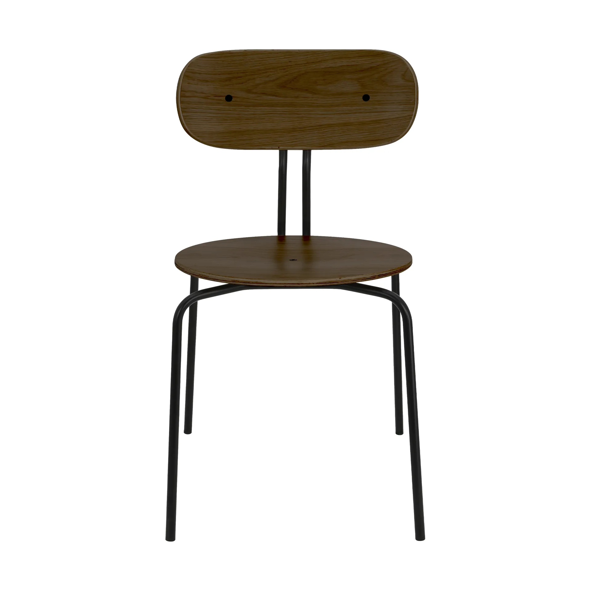 Καρέκλα Curious, Καπνιστό δρυς-black πόδια Umage