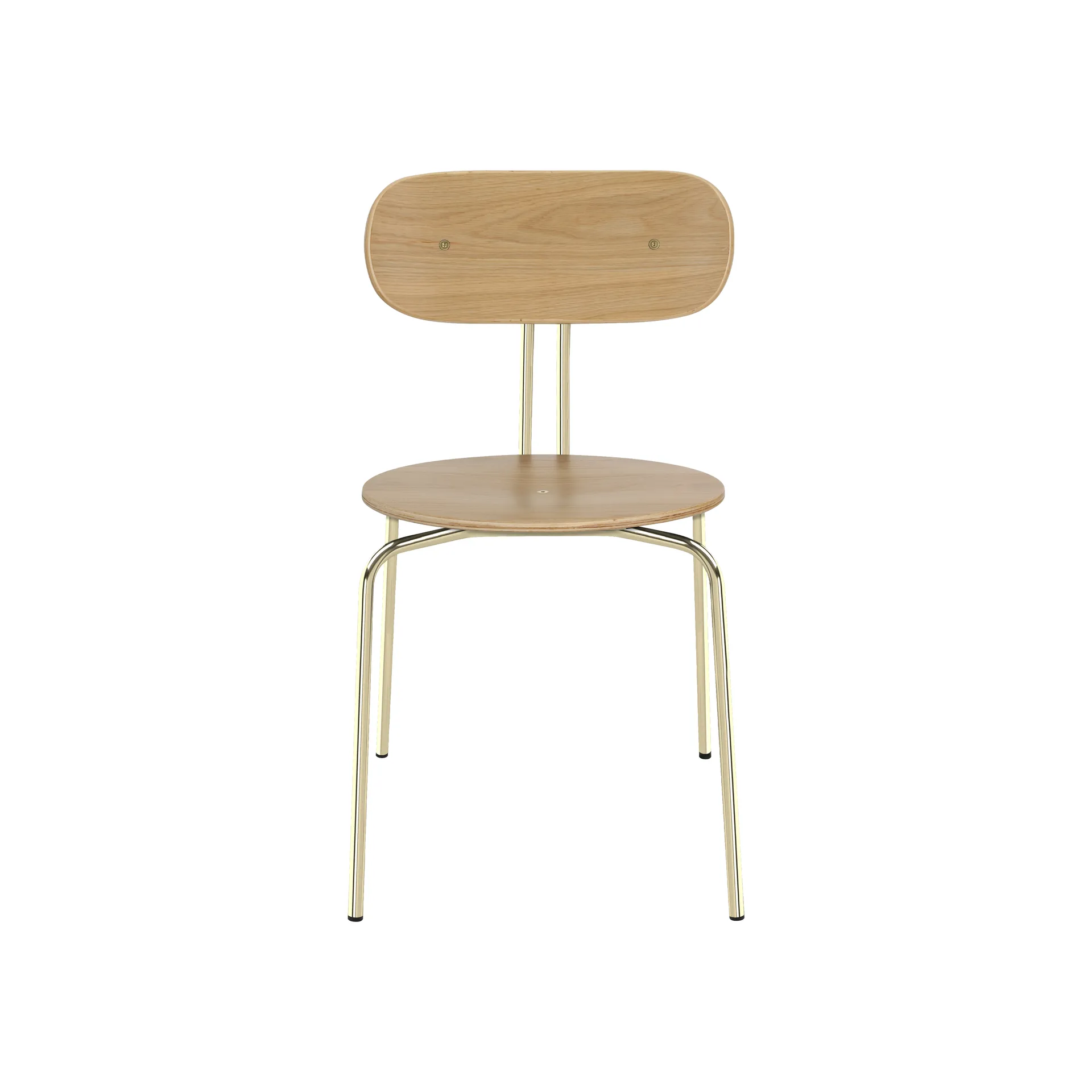 Καρέκλα Curious, Oak-brass legs Umage