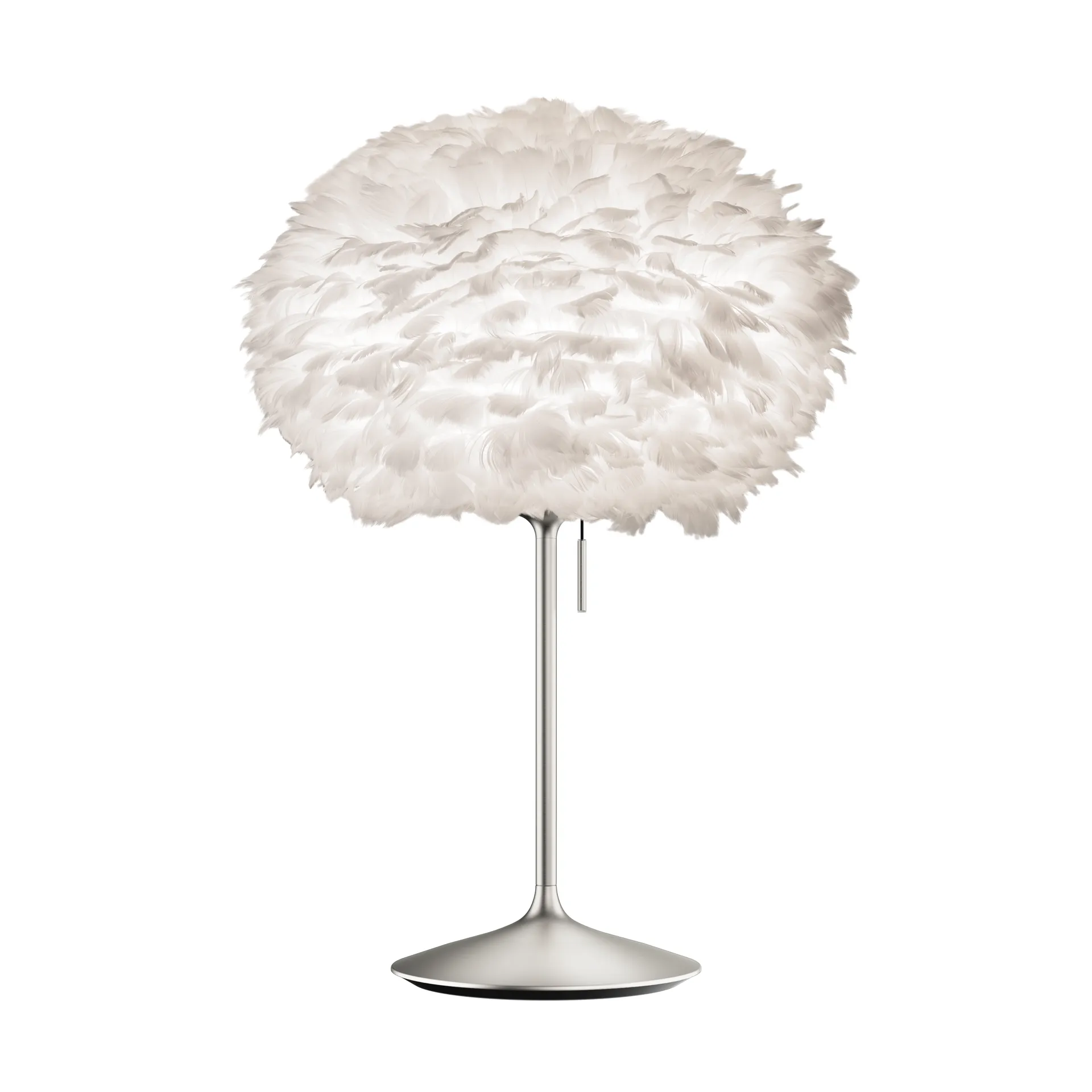 Eos επιτραπέζιο φωτιστικό medium, Λευκό-Βουρτσισμένο ατσάλι Umage