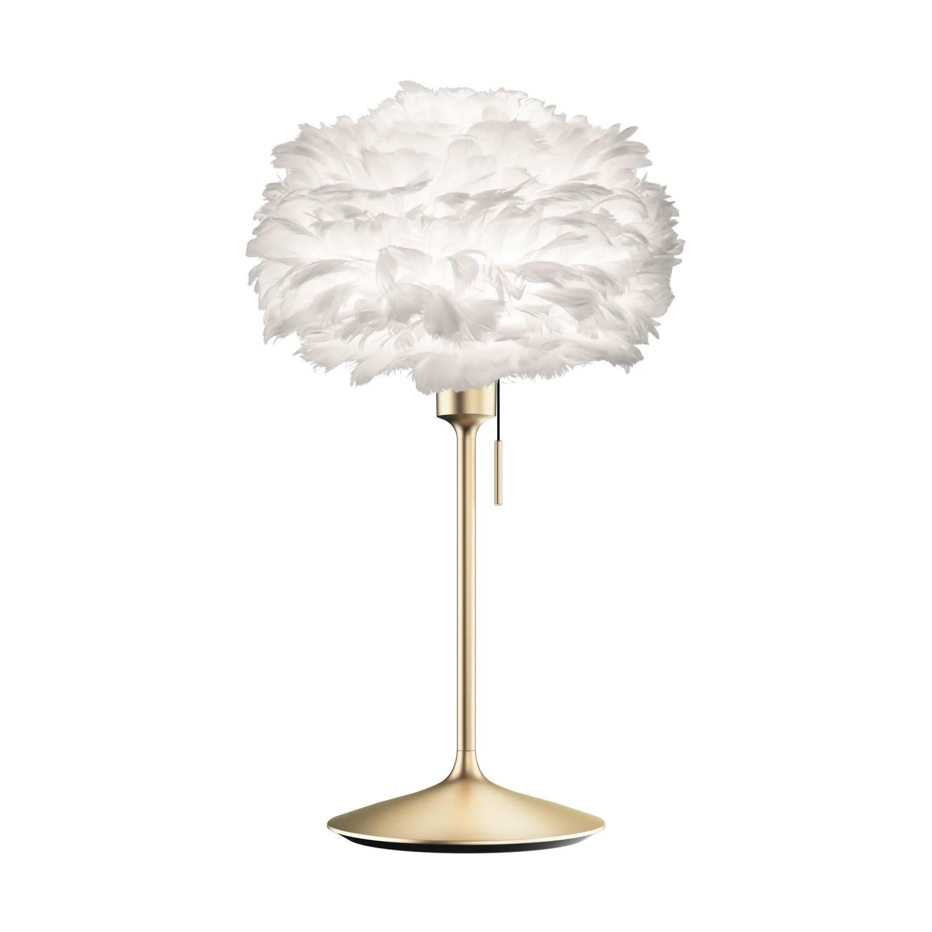 Eos επιτραπέζιο φωτιστικό mini, Λευκό-Βουρτσισμένο ορείχαλκος Umage