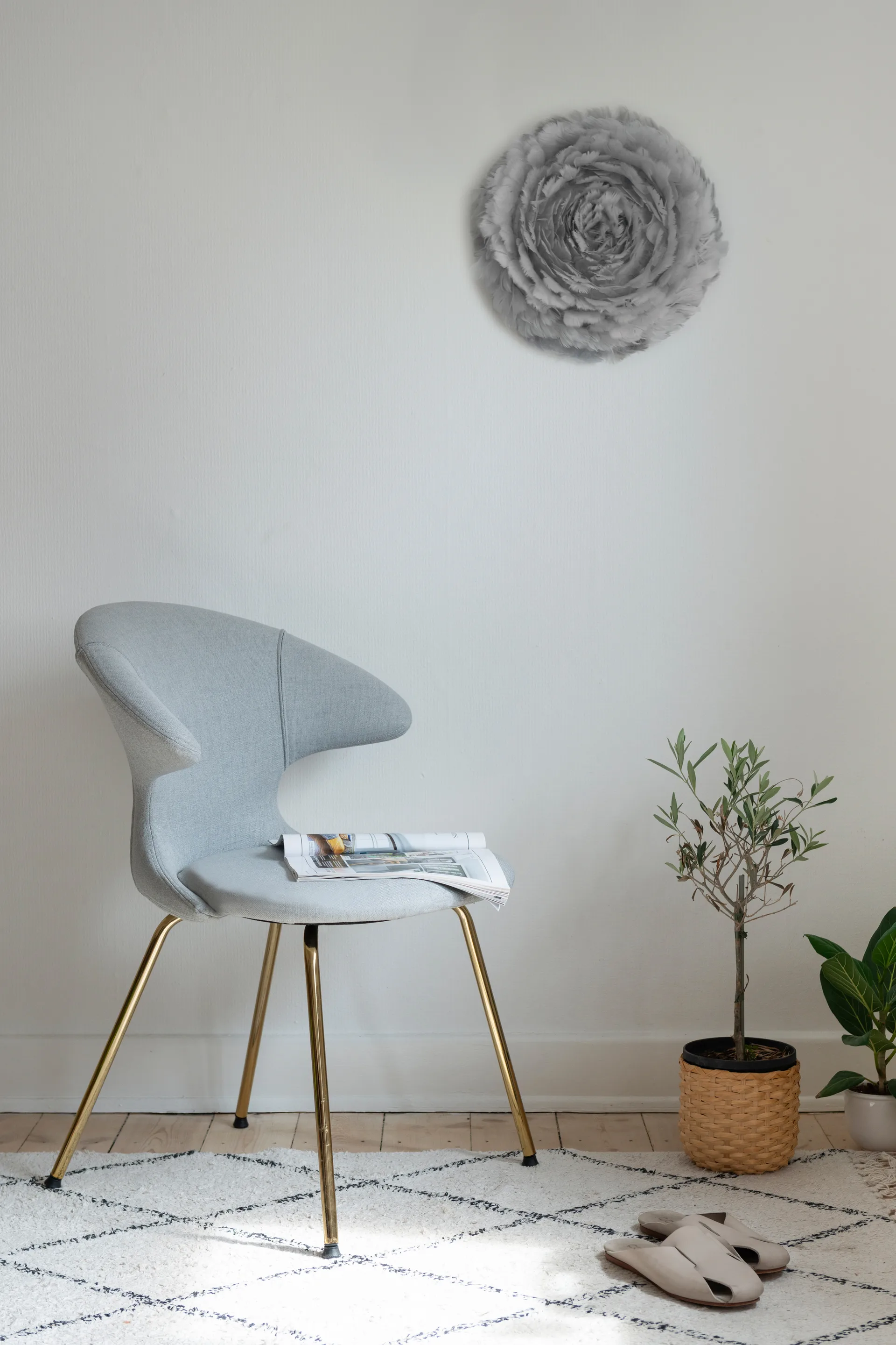 Eos Up φωτιστικό οροφής γκρι, 45 cm Umage