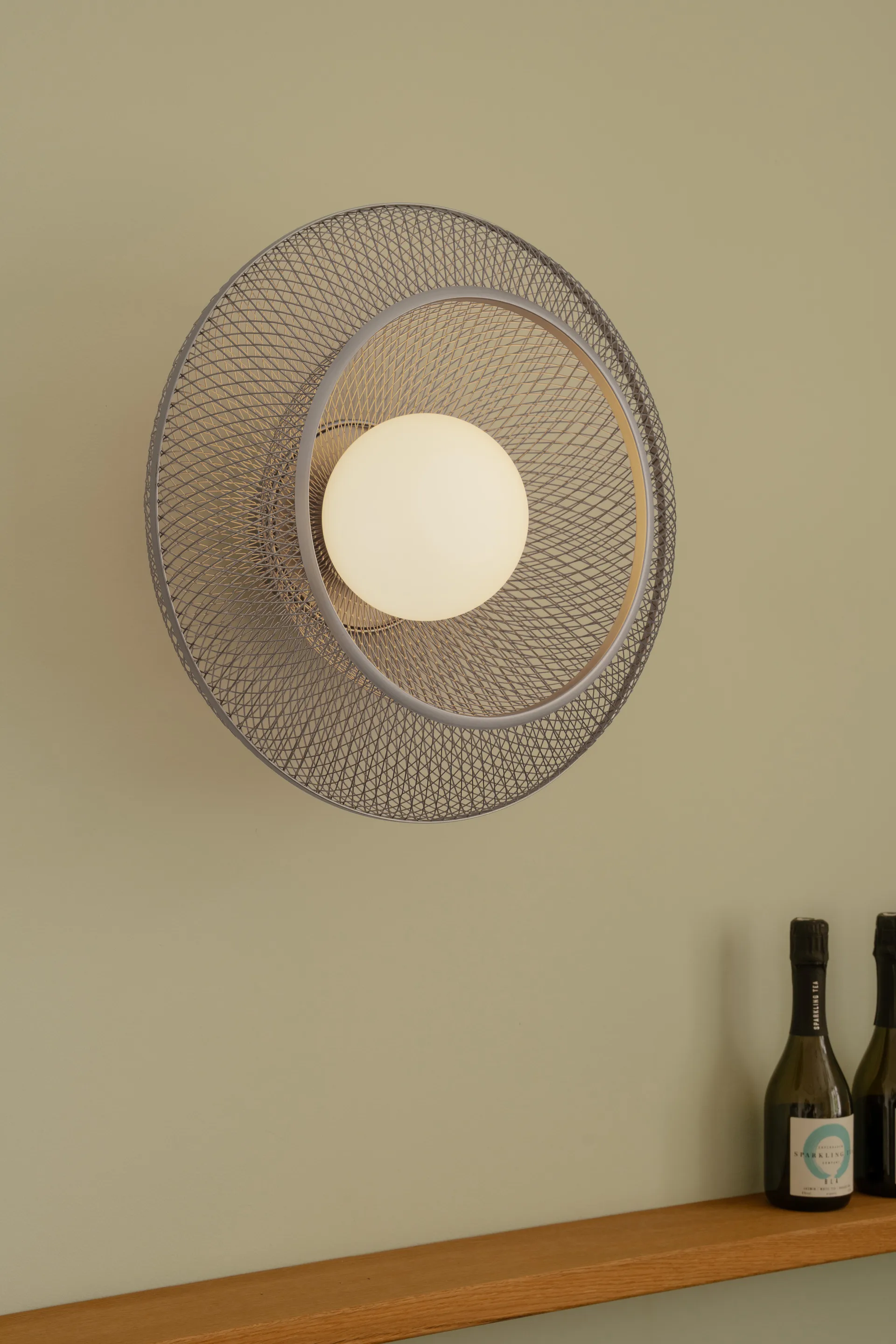 Faraday Up medium πλαφονιέρα, Brushed Brass Umage