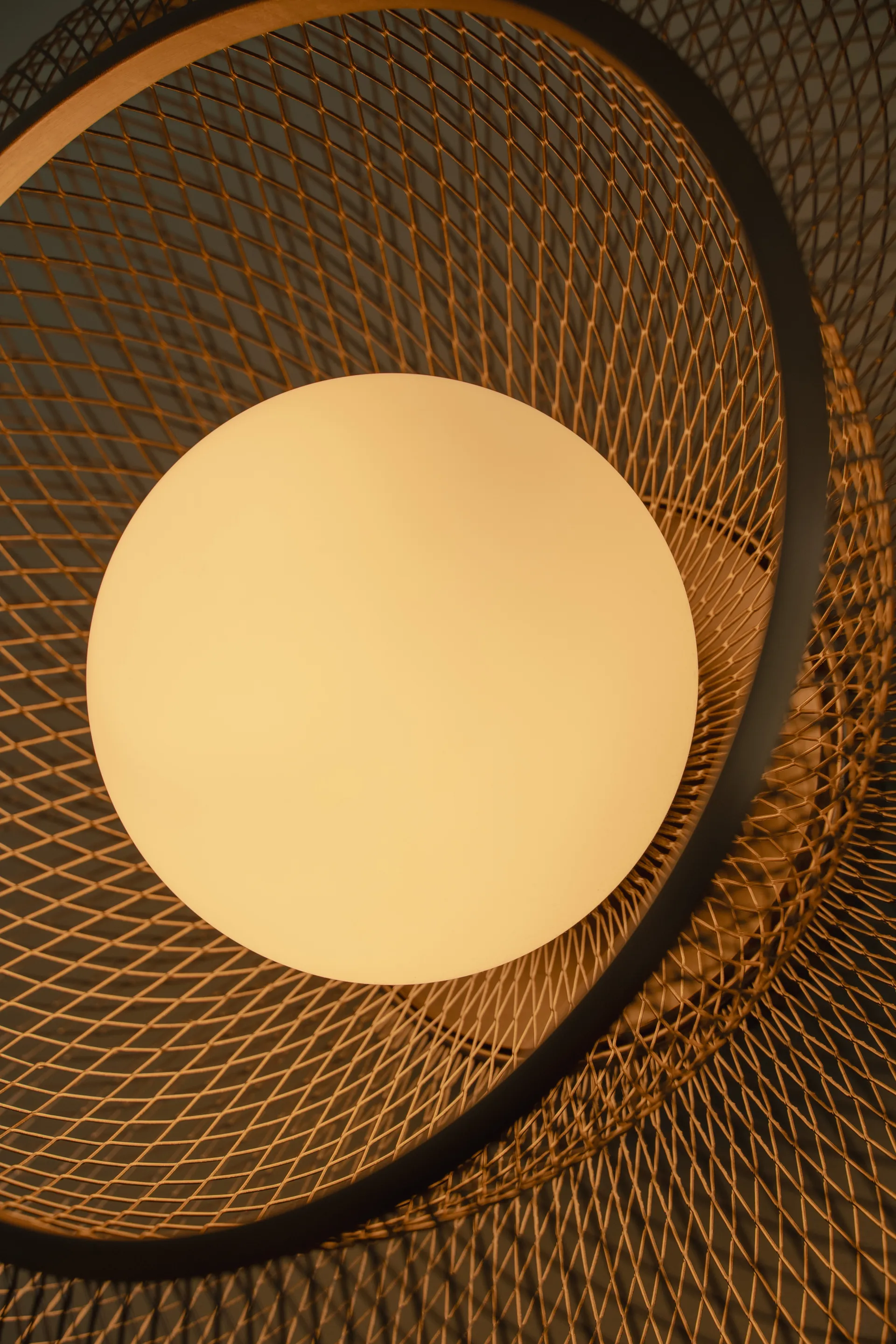 Faraday Up medium πλαφονιέρα, Brushed Brass Umage