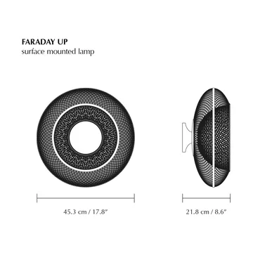 Faraday Up medium πλαφονιέρα - Brushed Brass - Umage