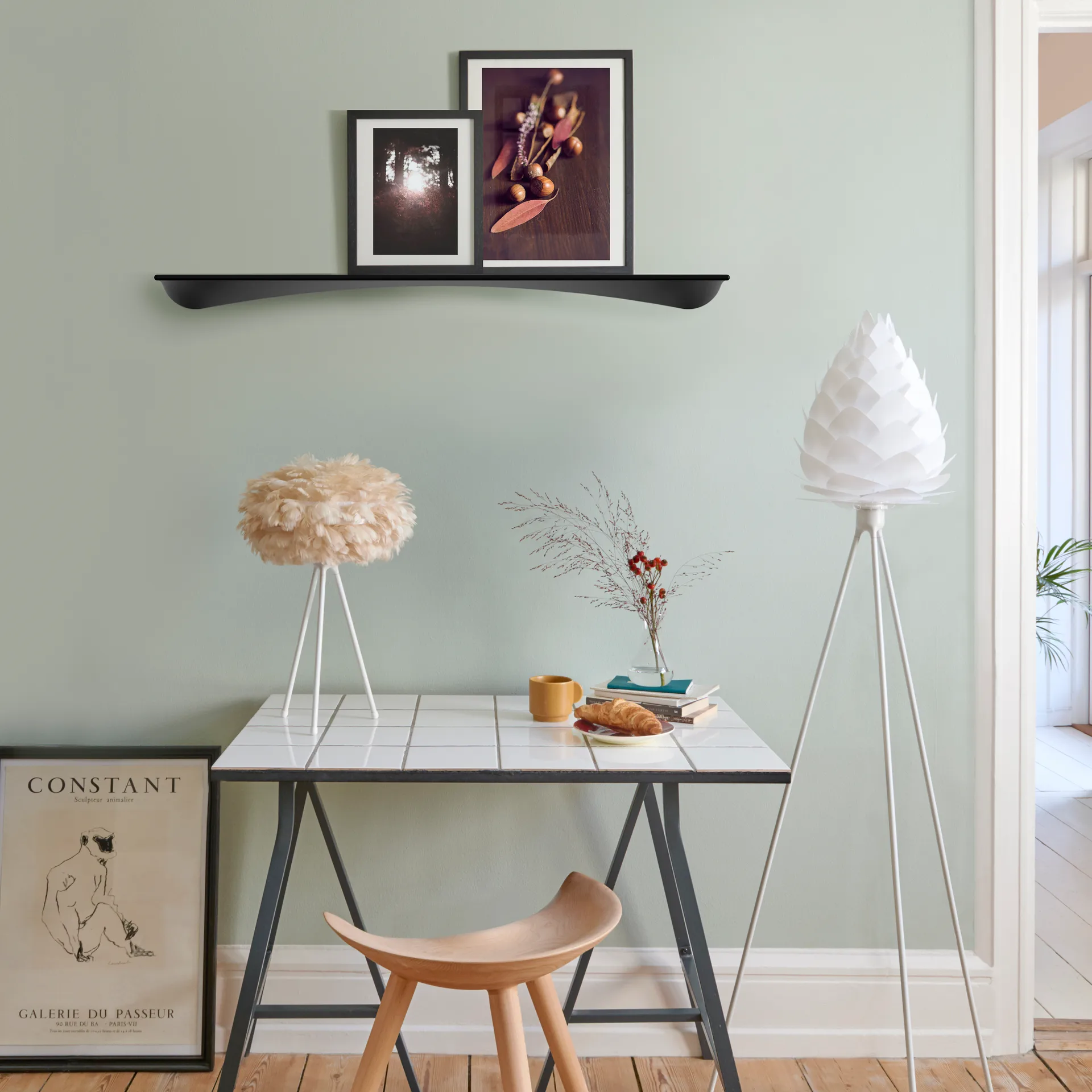 Flow ράφι 98 cm, σκούρο δεσποτάκι Umage