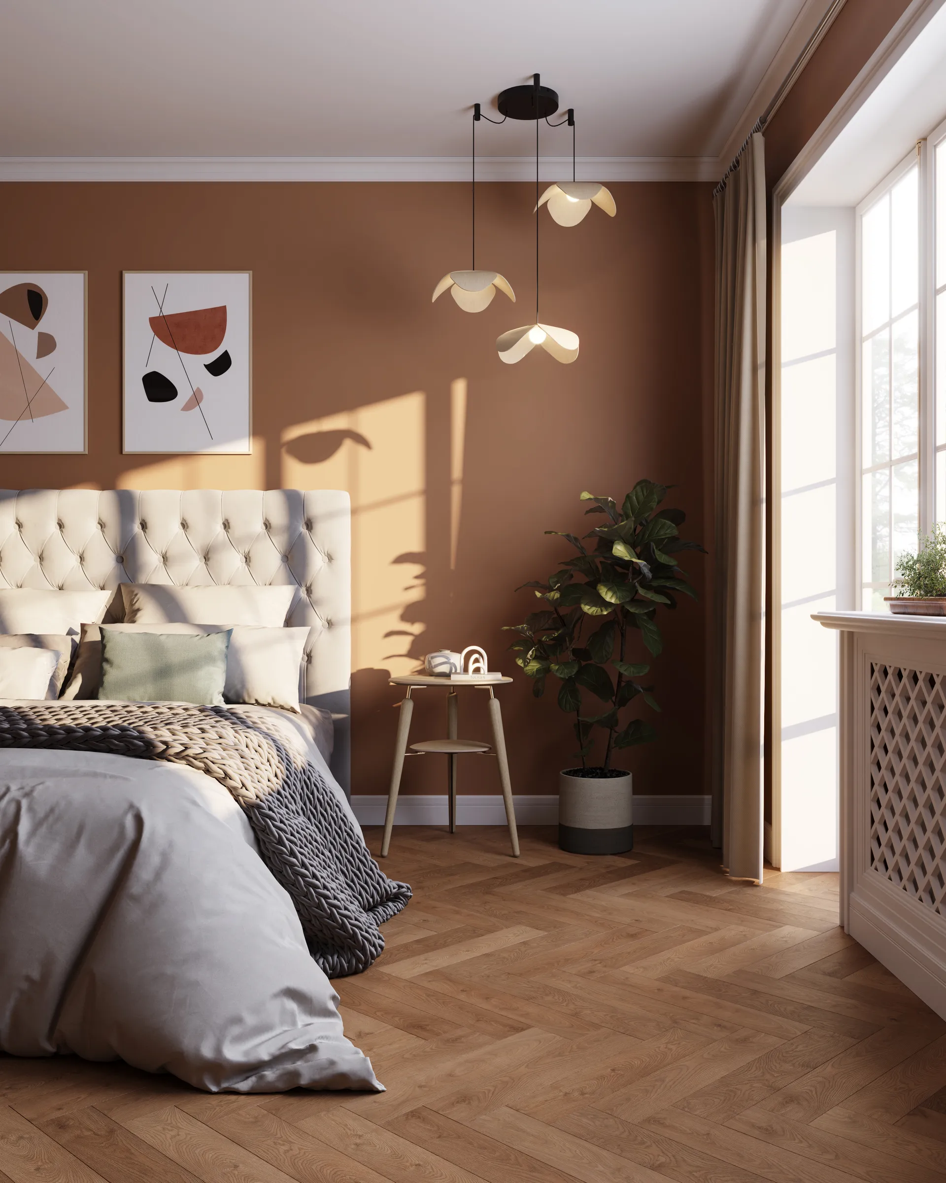 Forget Me Not φωτιστικό οροφής medium, Ομάδα βελανιδιάς 3 Umage