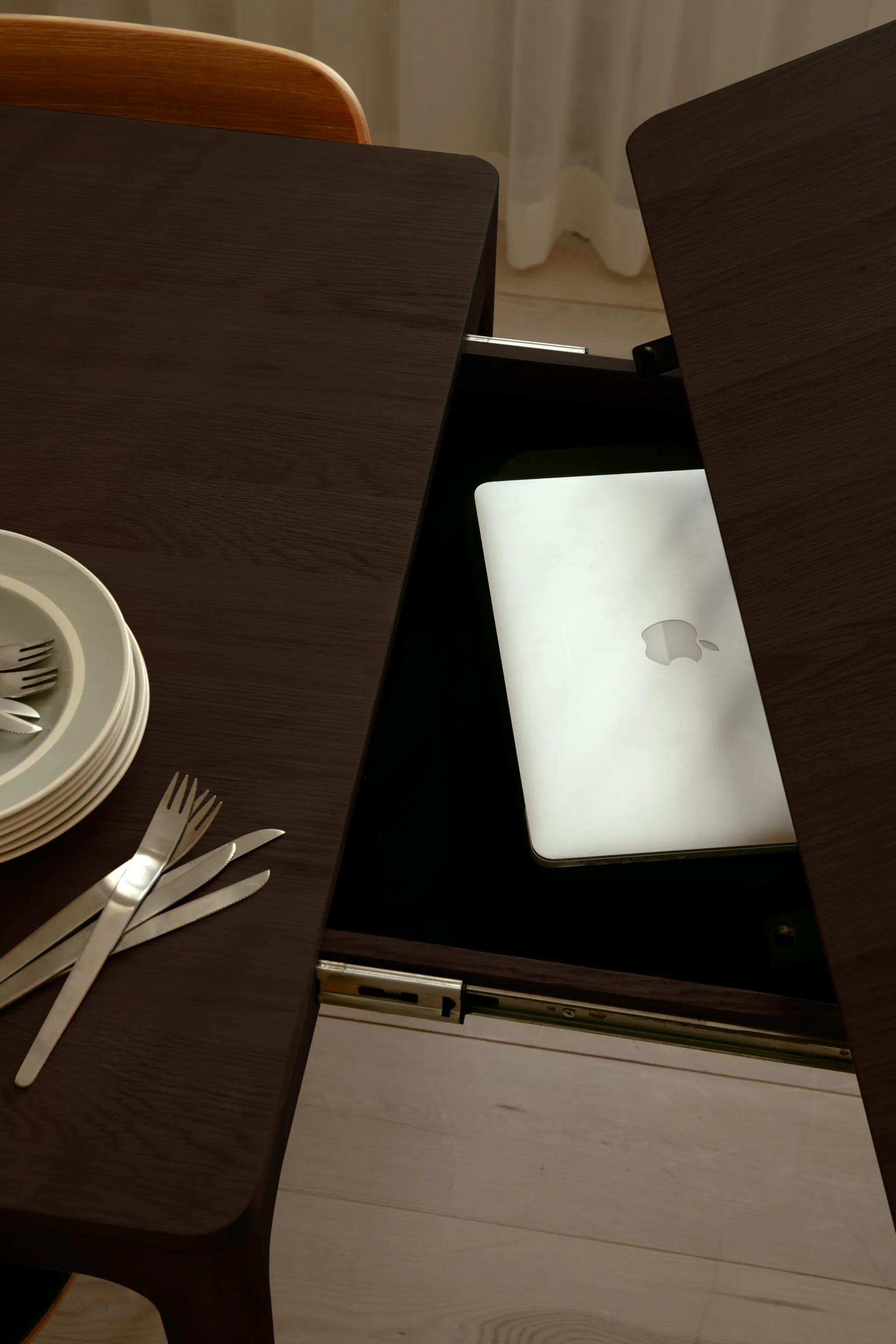 Heart'n'Soul τραπεζαρία 90x120 εκ., Dark oak Umage