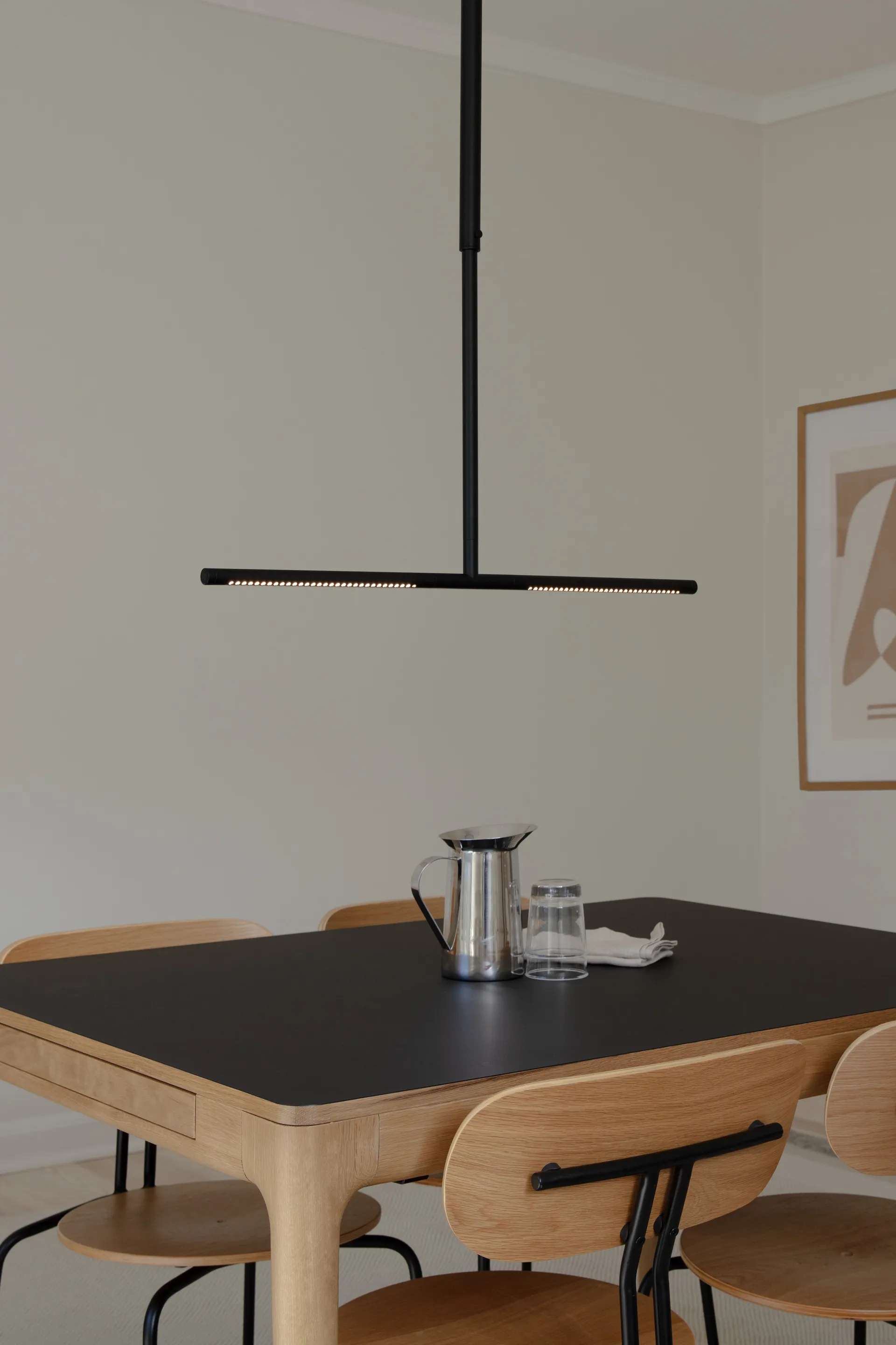 Heart'n'Soul τραπεζαρία 90x120 εκ., Oak-obsidian black Umage