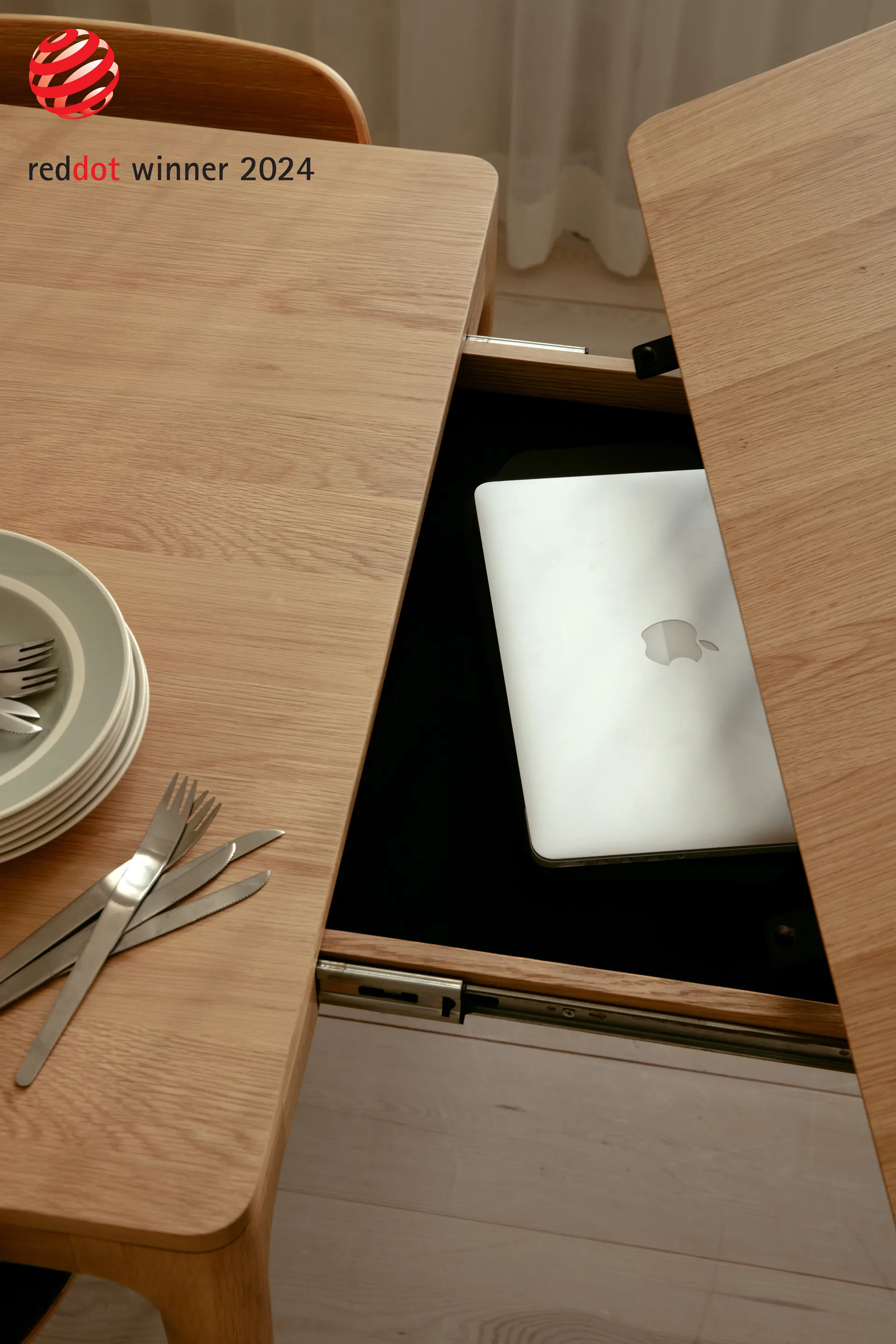 Heart'n'Soul τραπεζαρία 90x120 εκ., Oak Umage