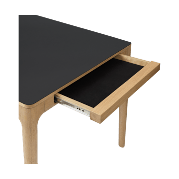 Heart'n'Soul τραπεζαρία 90x200 εκ. - Oak-obsidian black - Umage