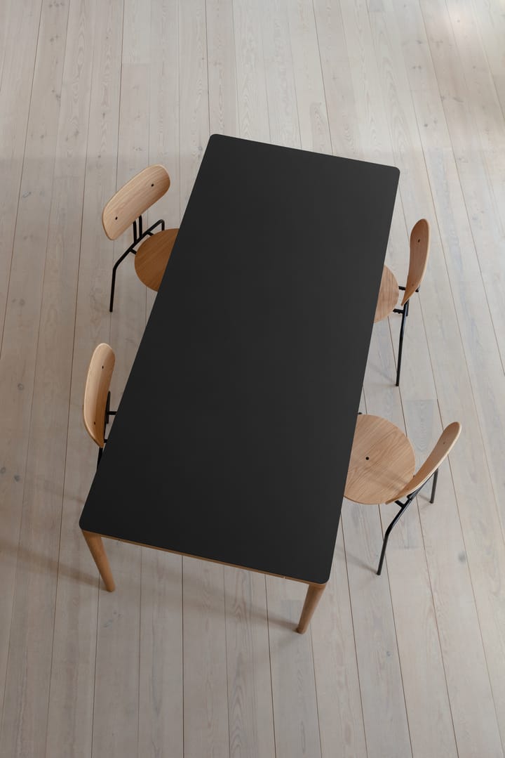 Heart'n'Soul τραπεζαρία 90x200 εκ., Oak-obsidian black Umage