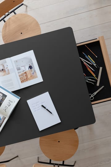 Heart'n'Soul τραπεζαρία 90x200 εκ. - Oak-obsidian black - Umage