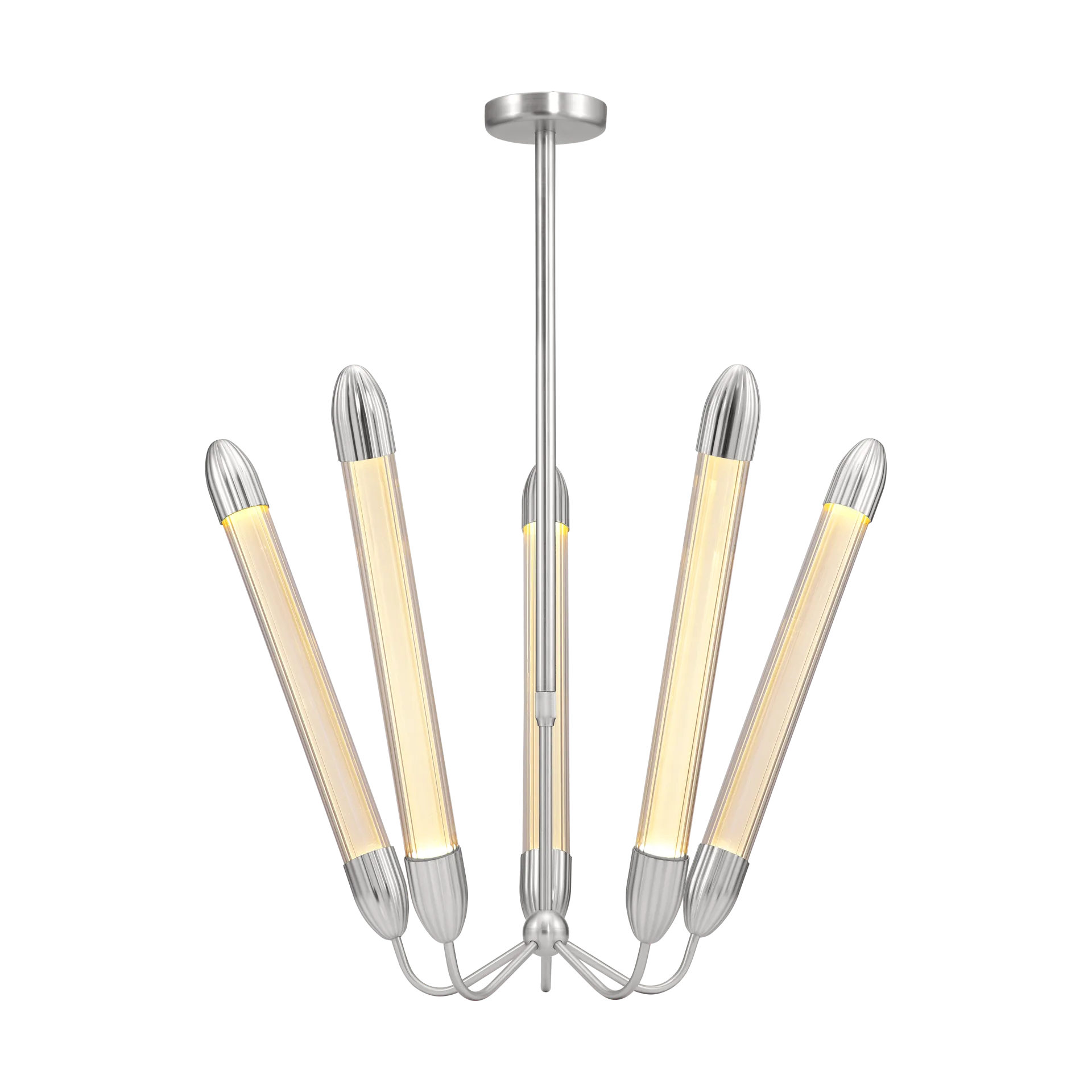 Lemon Squeeze Penta long φωτιστικό οροφής , Polished steel Umage