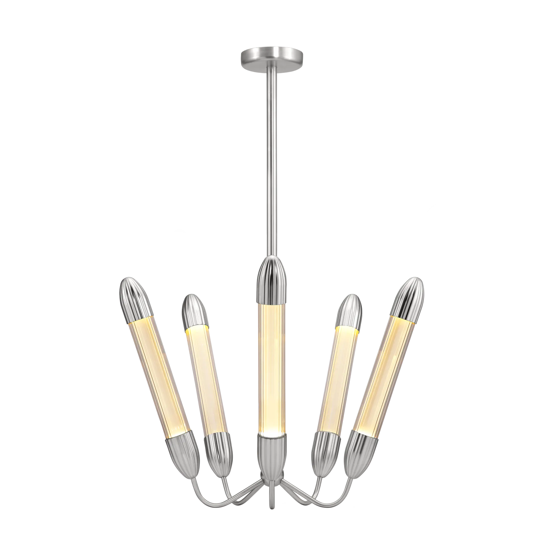 Lemon Squeeze Penta short φωτιστικό οροφής, Polished steel Umage