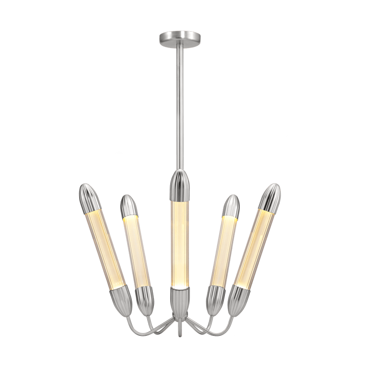 Lemon Squeeze Penta short φωτιστικό οροφής - Polished steel - Umage
