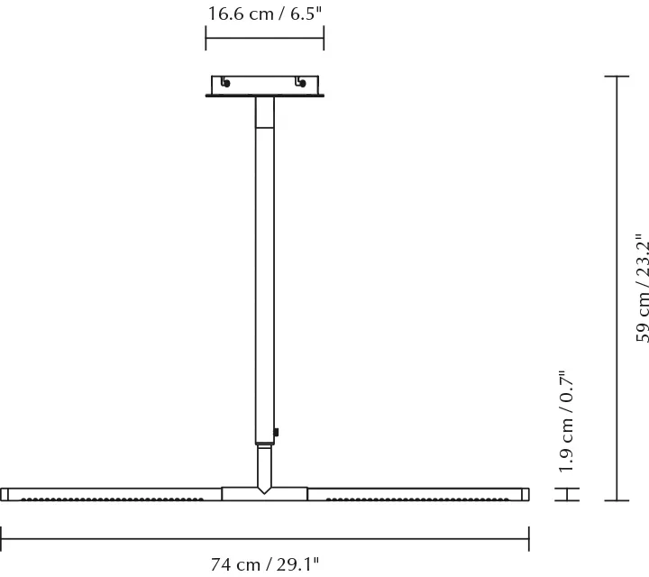 Omni Ceiling φωτιστικό οροφής, Steel Umage