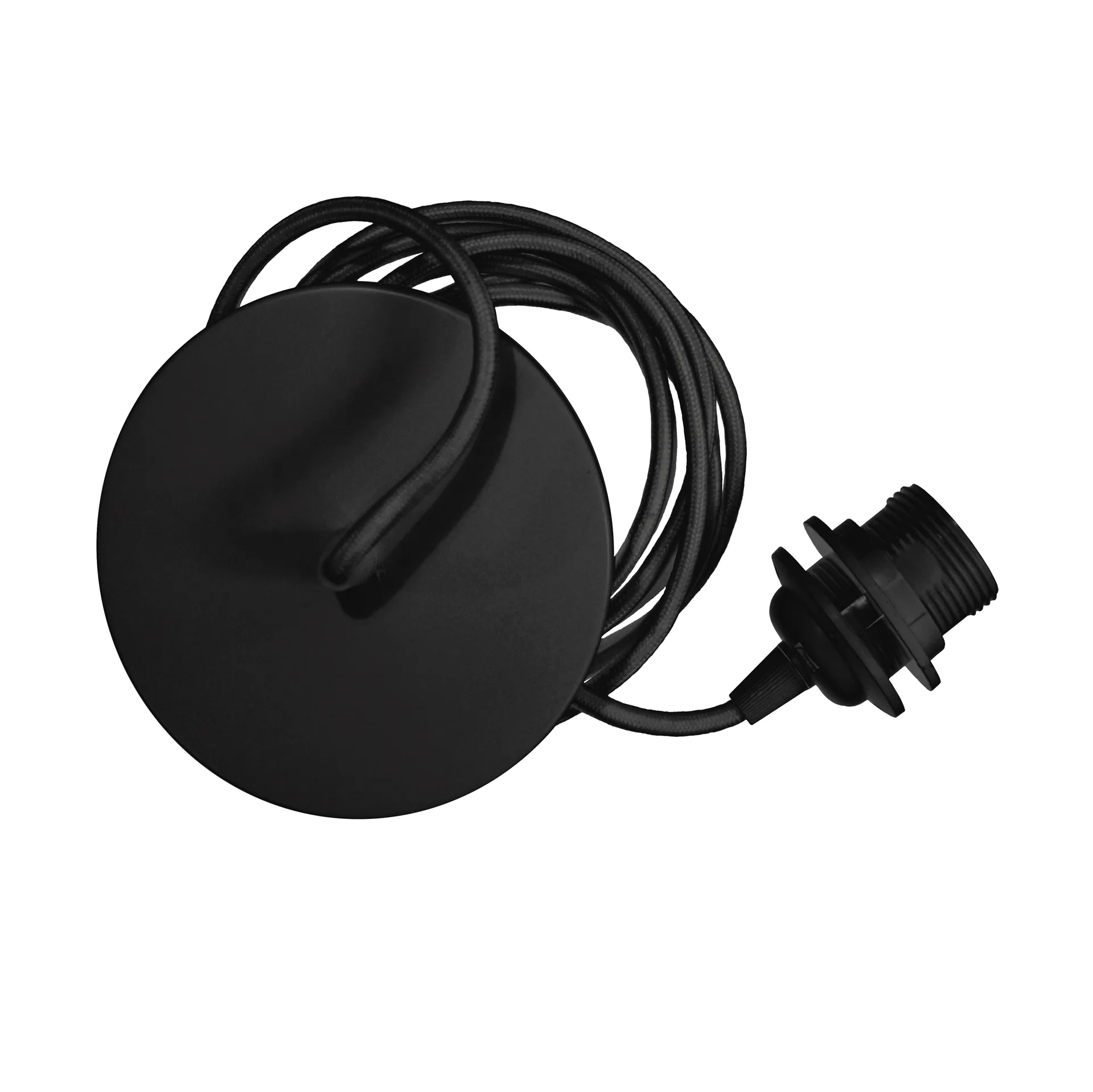 Rosette cable σετ καλώδιο και ανάρτηση μεταλλικό, μαύρο Umage