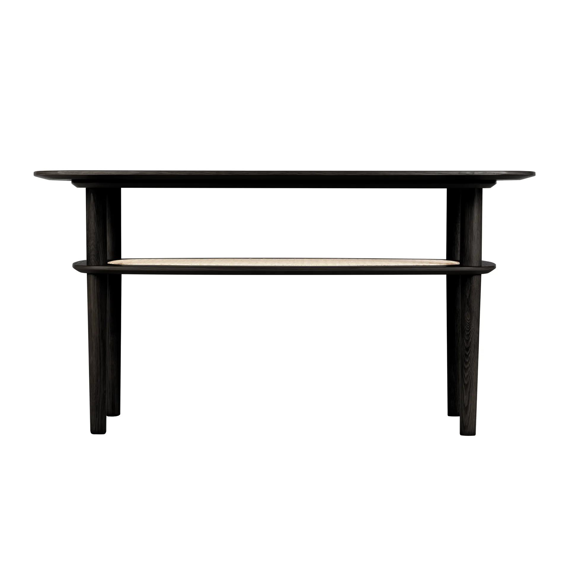 Τραπεζάκι σαλονιού Together Sleek Rectangle 60x100 cm, Black oak Umage