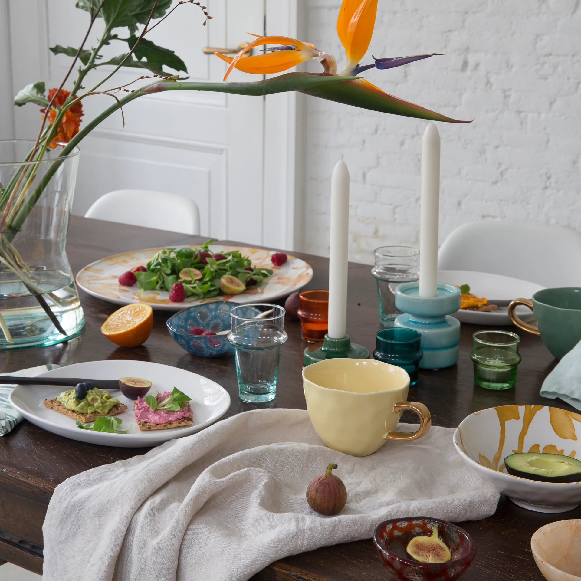 Ποτήρι ποτού ανακυκλωμένο μικρό, Διαφανές-πράσινο URBAN NATURE CULTURE