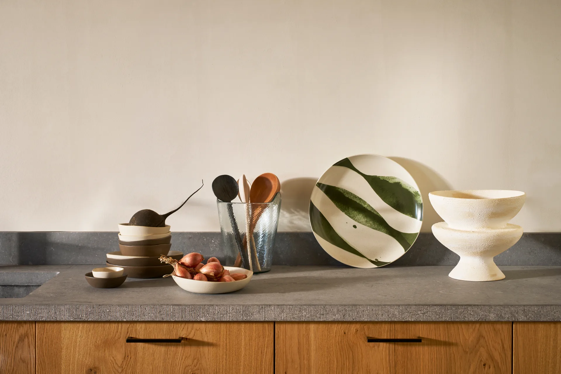 Μπολ Aalto Ø35 cm, Λευκό-πράσινο URBAN NATURE CULTURE