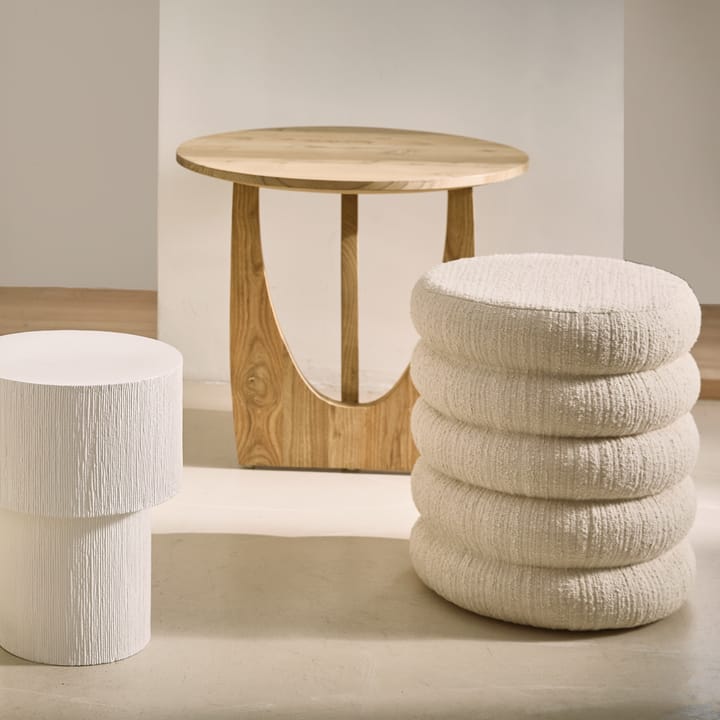 Πούφ Andria Ø39 cm, Off white URBAN NATURE CULTURE