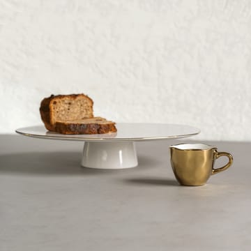 Good Morning πιάτο κέικ Ø29 cm - Λευκό-χρυσαφί - URBAN NATURE CULTURE