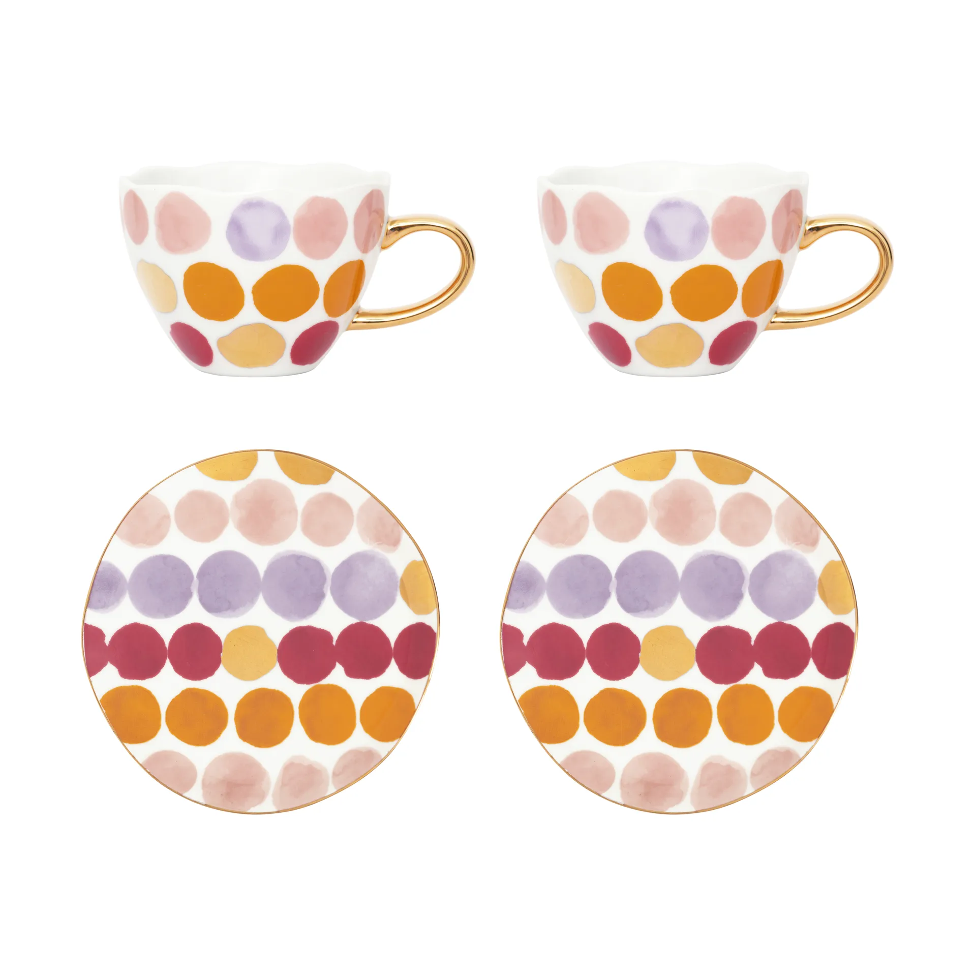 Σετ φλιτζανιών καπουτσίνο με πιατάκι Good Morning 4 τεμάχια, Prickig URBAN NATURE CULTURE