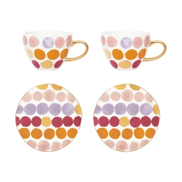 Σετ φλιτζανιών καπουτσίνο με πιατάκι Good Morning 4 τεμάχια - Prickig - URBAN NATURE CULTURE