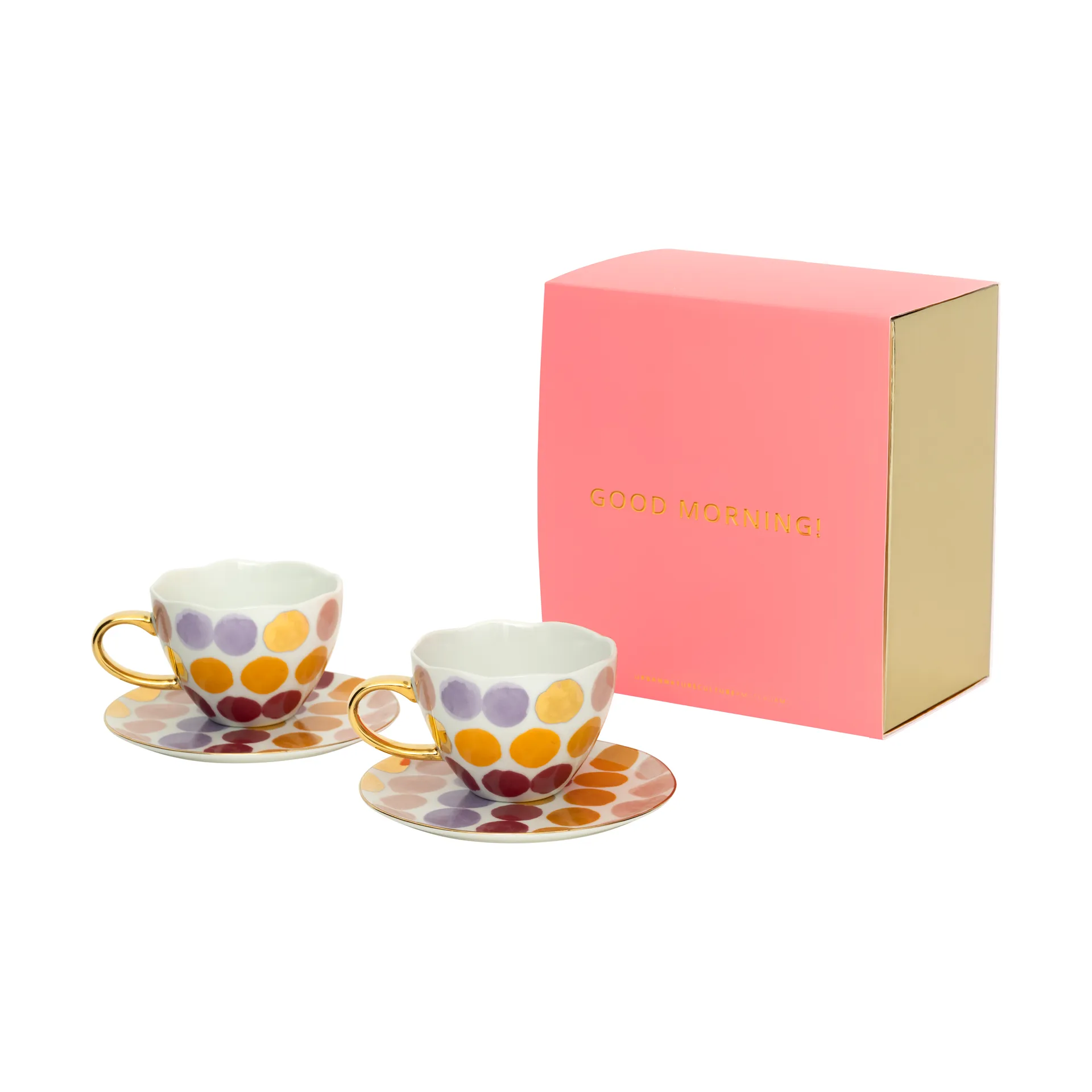 Σετ φλιτζανιών καπουτσίνο με πιατάκι Good Morning 4 τεμάχια, Prickig URBAN NATURE CULTURE