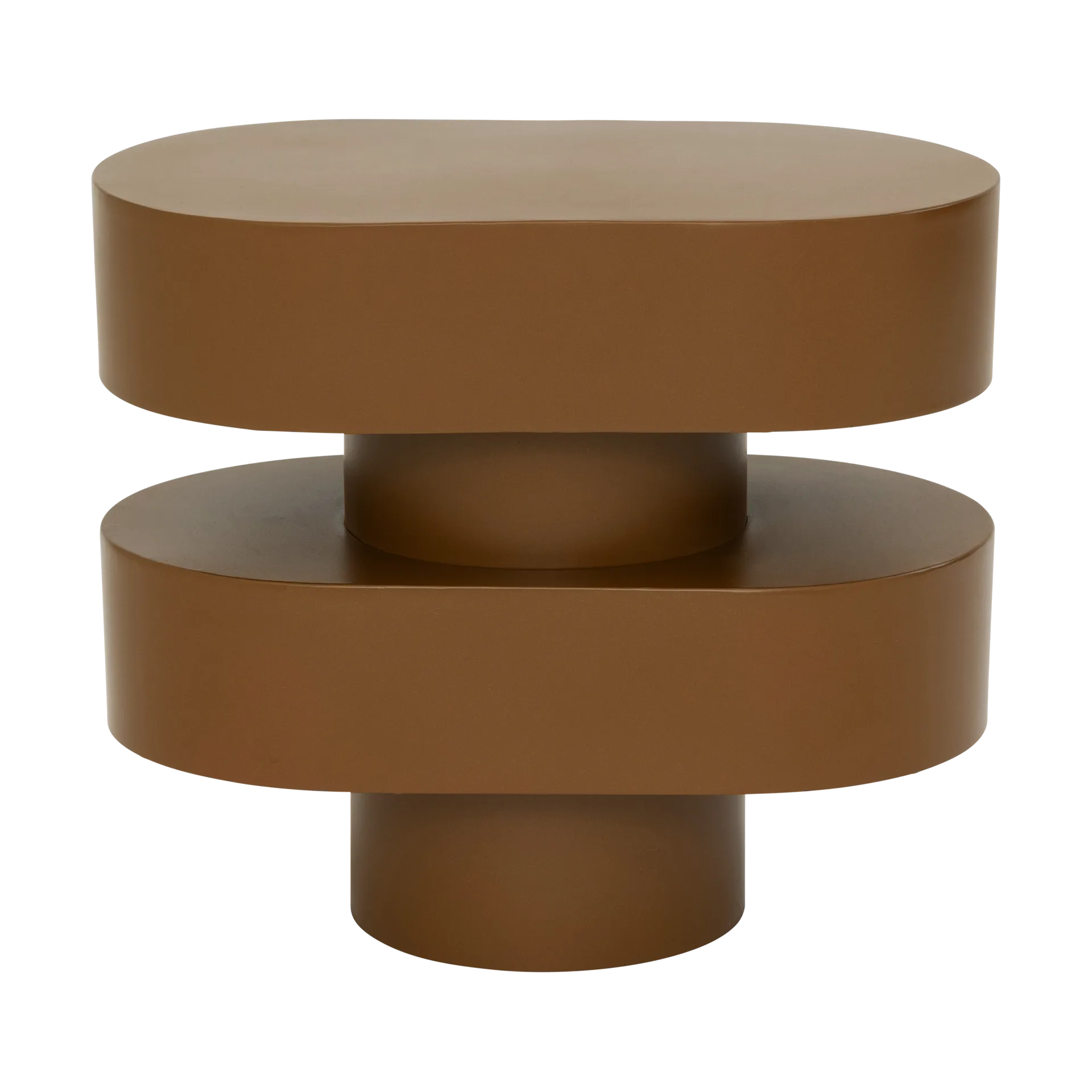 Ovaali πλαϊνό τραπέζι 34 cm, Golden brown URBAN NATURE CULTURE