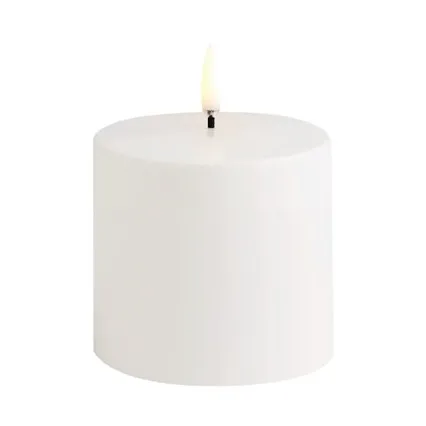 Uyuni LED εξωτερικού χώρου βάση κεριού λευκή, 7,8 cm Uyuni Lighting