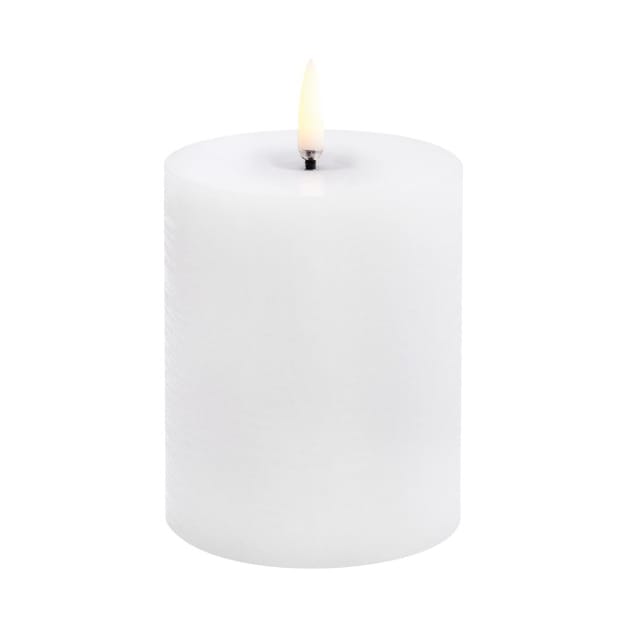 Uyuni LED κερί melted - Λευκό ρουστίκ, Ø7,8x10 εκ. - Uyuni Lighting