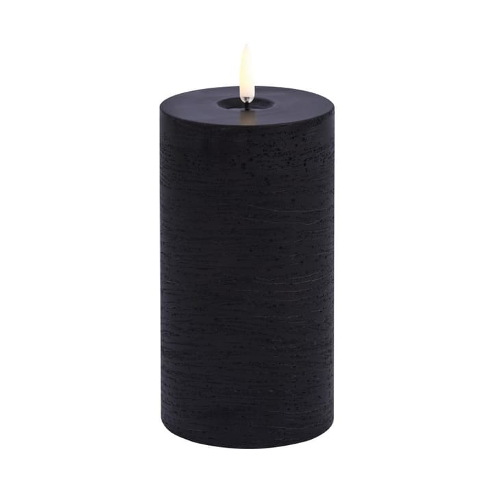 Uyuni LED κερί melted - Μαύρο ρουστίκ, Ø7,8x15 εκ. - Uyuni Lighting