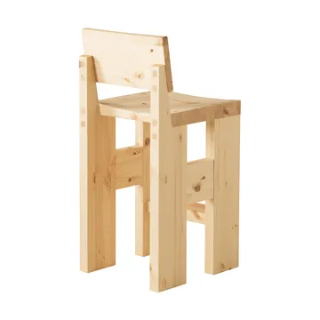 001 Bar Stool σκαμπό μπαρ - Ματ λαδωμένο με κερί πεύκο, 65 cm - Vaarnii