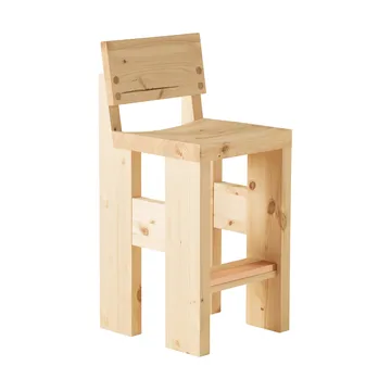 001 Bar Stool σκαμπό μπαρ - Ματ λαδωμένο με κερί πεύκο, 65 cm - Vaarnii