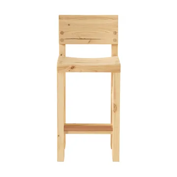 001 Bar Stool σκαμπό μπαρ - Ματ λαδωμένο με κερί πεύκο, 65 cm - Vaarnii