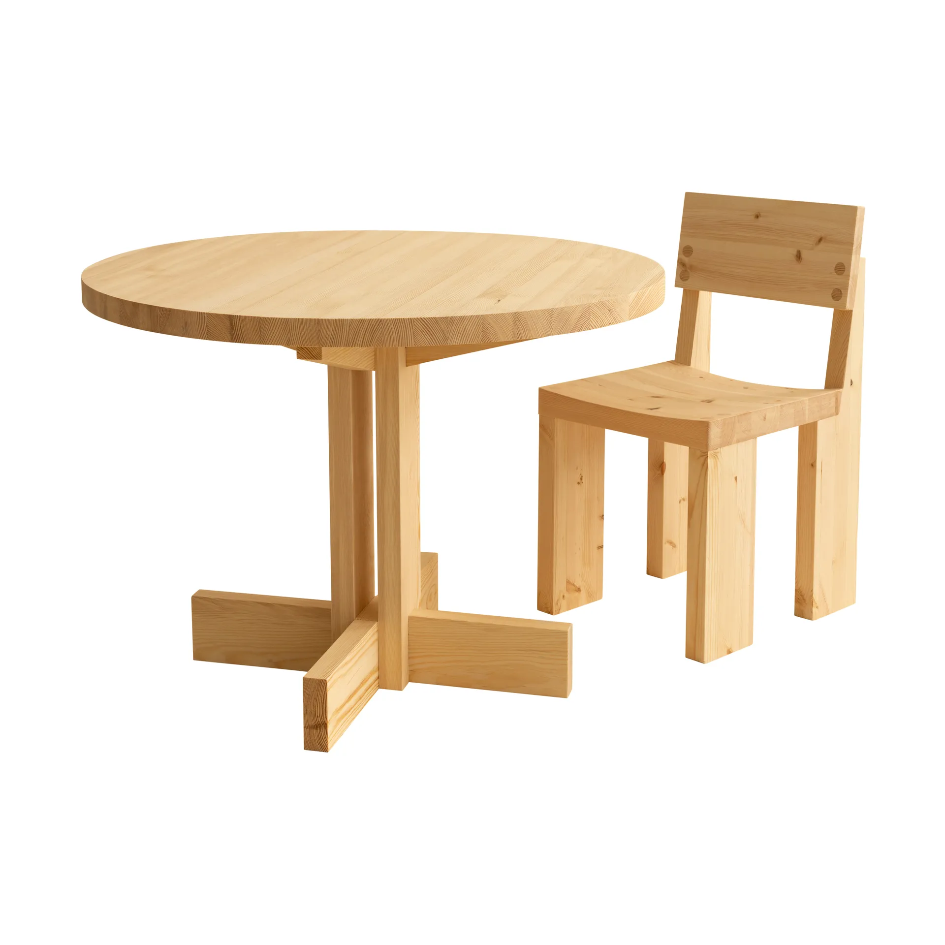 001 Dining Chair καρέκλα, Ματ ελαιωμένο κερωμένο πεύκο Vaarnii