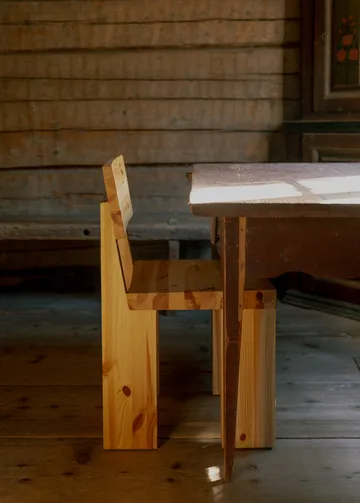 001 Dining Chair καρέκλα - Ματ ελαιωμένο κερωμένο πεύκο - Vaarnii