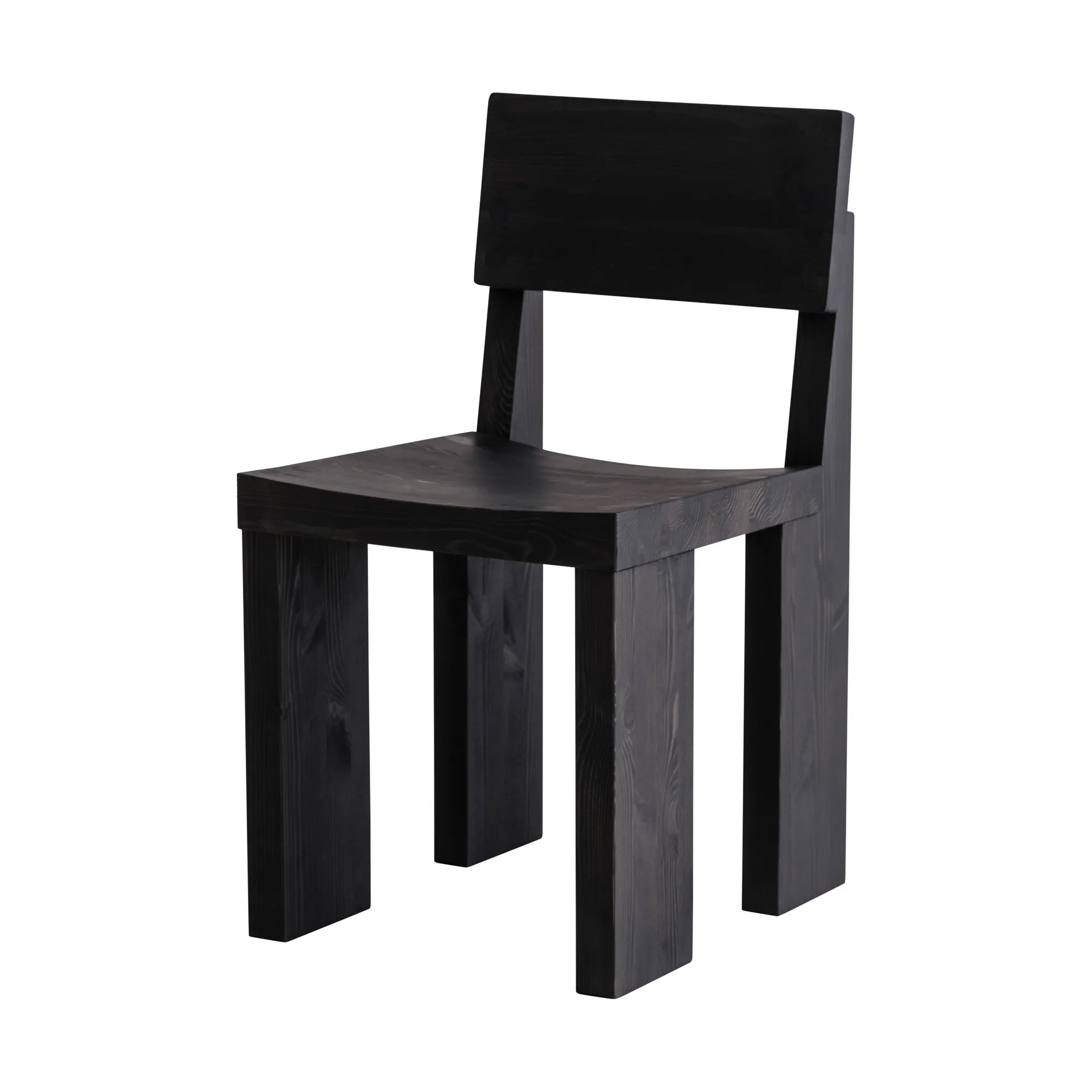 001 Dining Chair καρέκλα, Μαύρη βαμμένη πεύκη Vaarnii