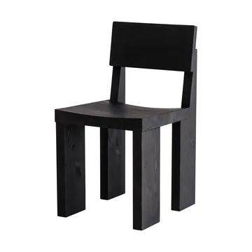001 Dining Chair καρέκλα - Μαύρη βαμμένη πεύκη - Vaarnii