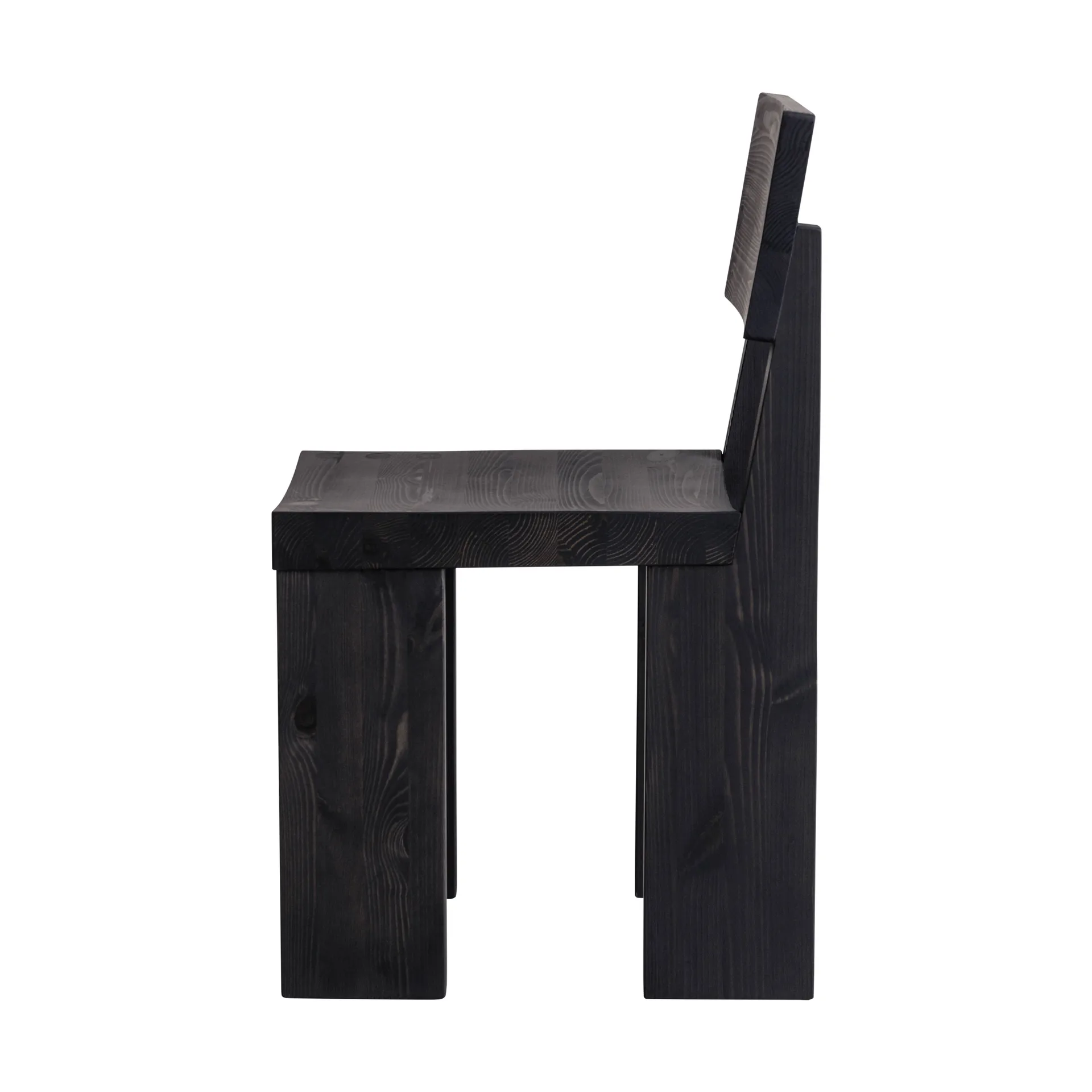 001 Dining Chair καρέκλα, Μαύρη βαμμένη πεύκη Vaarnii