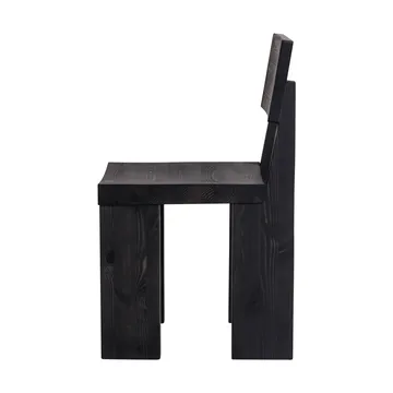001 Dining Chair καρέκλα - Μαύρη βαμμένη πεύκη - Vaarnii