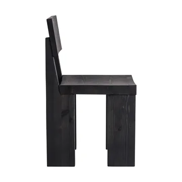 001 Dining Chair καρέκλα - Μαύρη βαμμένη πεύκη - Vaarnii
