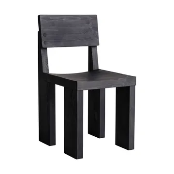 001 Dining Chair καρέκλα - Μαύρη βαμμένη πεύκη - Vaarnii
